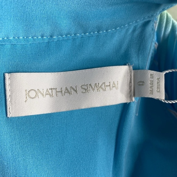 Jonathan SIMKHAI Braelynn Ombre‎ Plisse Cut Out Mini Dress NWT - Picture 6 of 8